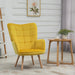 HOMCOM Accent Chair 839-132V70YL Yellow