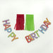 On the Wall Balloons Happy Birthday Multicolour 23005 Set of 3