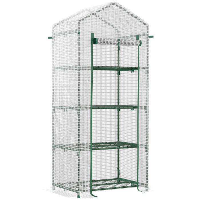 OutSunny Greenhouse White 160 x 69 x 50 cm