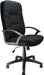 Nautilus Designs Ltd. High Back Fabric Executive Armchair with Sculptured Stitching Detail Black