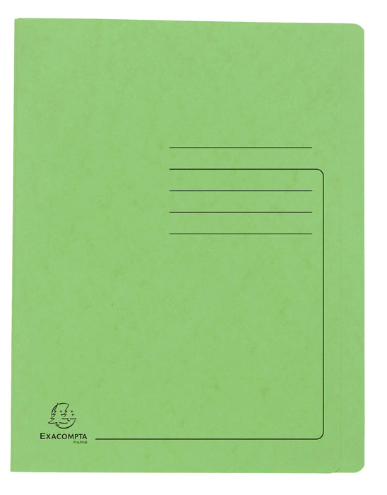 Exacompta Flat File 39985E A4 Mottled Pressboard 27.2 (W) x 0.2 (D) x 31.8 (H) cm Soft green Pack of 25