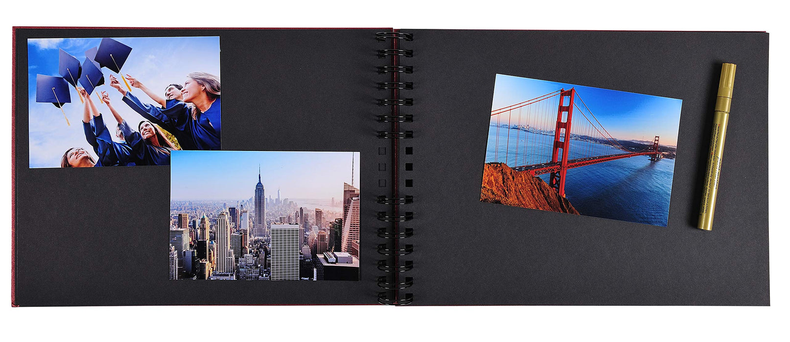 Exacompta Life Photo Album Spiral Hardback Paper 22.8 x 33 x 3 cm Blue