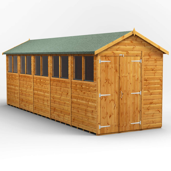 Power Garden Shed 206PADD Golden Brown 20x6