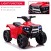 HOMCOM 6 V Kids Ride on Cars Electric ATV Black,Red