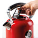 Ariete Moderna Cordless Electric Kettle 1.7L Metal, Stainless Steel Red 360° Rotational Base 3000 W