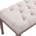 HOMCOM Bed End Side Chaise Lounge Sofa Stool Padded Beige