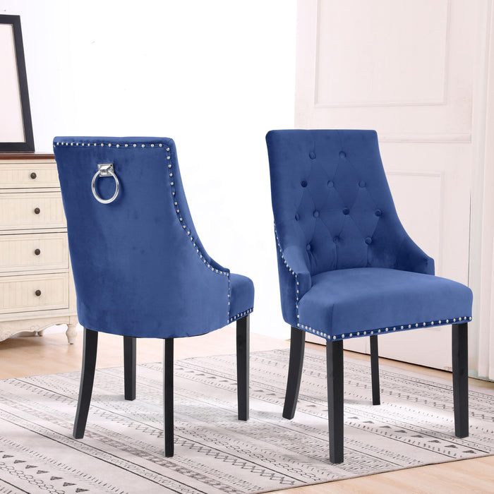 NEO Dining Chairs Non Height Adjustable Blue 2XKNOC-CHR-BLUE 530 (W) x 660 (D) x 920 (H) mm Pack of 2