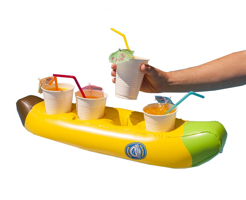 Inflatable Big Banana Beverage Boat (Holds up to 4 drinks)