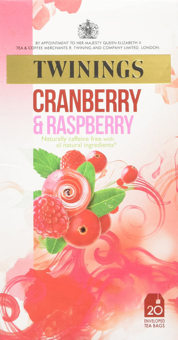 Twinings Cranberry, Raspberry & Elderflower Tea Bags Pack of 20