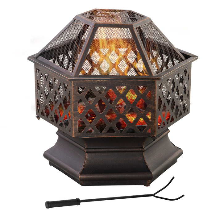 OutSunny Firepit 842-225 Metal