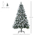 HOMCOM Christmas Tree 830-378 Green 85 x 85 x 150 cm