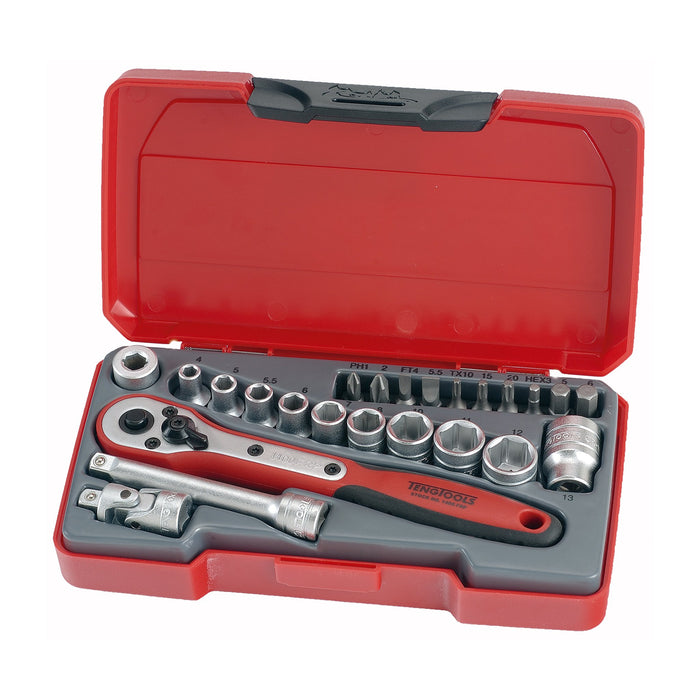 T1424 Socket Set of 24 Metric 1.4in Drive