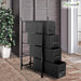 Clarisworld Storage Unit PP-9949BK with 4 Drawers Black