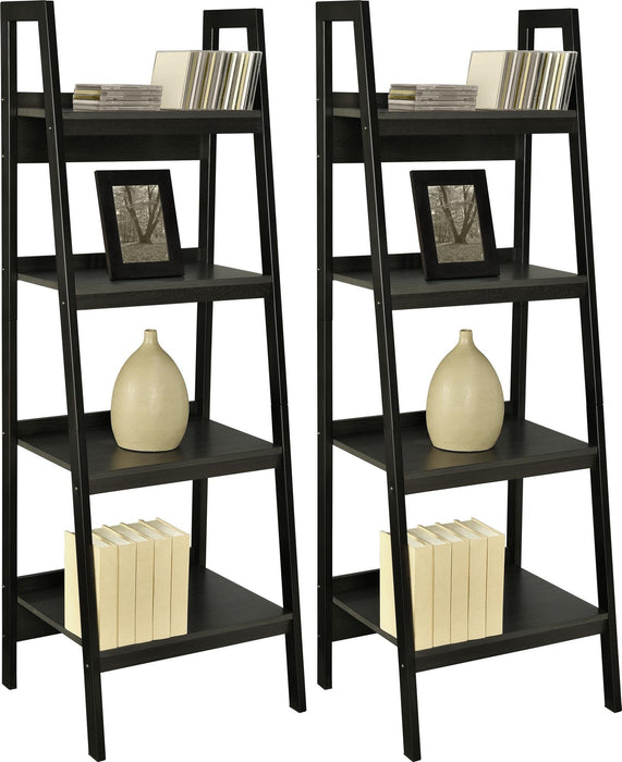 Alphason Bookcase with 4 Shelves 9482096COM 522 x 470 x 1524 mm Black