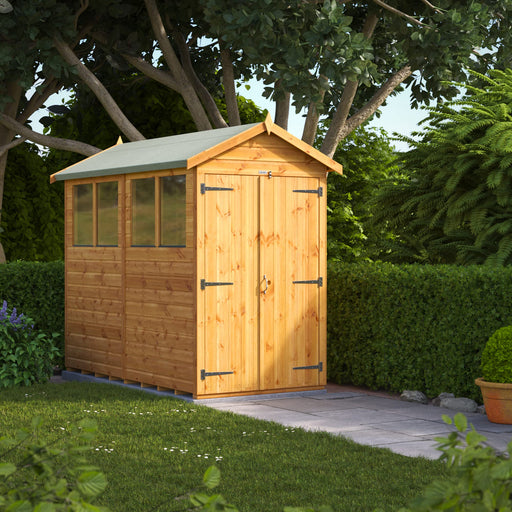 Power Garden Shed 84PADD Golden Brown 8x4