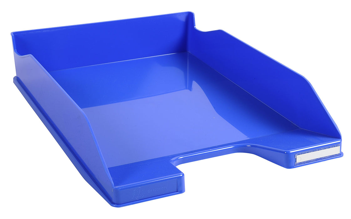 Exacompta Letter Tray Midi Combo 113279D Glossy Ice Blue Pack of 6