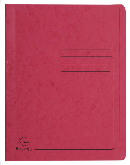 Exacompta Flat File 39995E A4 Mottled Pressboard 27.2 (W) x 0.2 (D) x 31.8 (H) cm Red Pack of 25