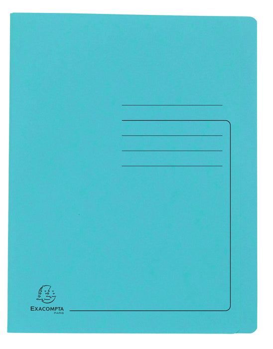 Exacompta Flat File 39986E A4 Mottled Pressboard 27.2 (W) x 0.2 (D) x 31.8 (H) cm Turquoise Pack of 25