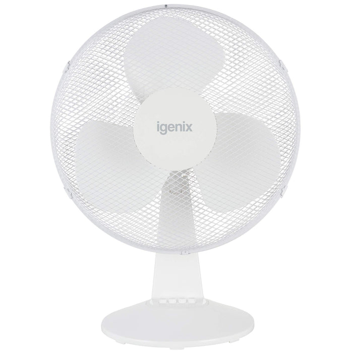 igenix Desk Fan DF1610 50 W 16 inch White 1 Speed Settings 42 x 26 x 53 cm