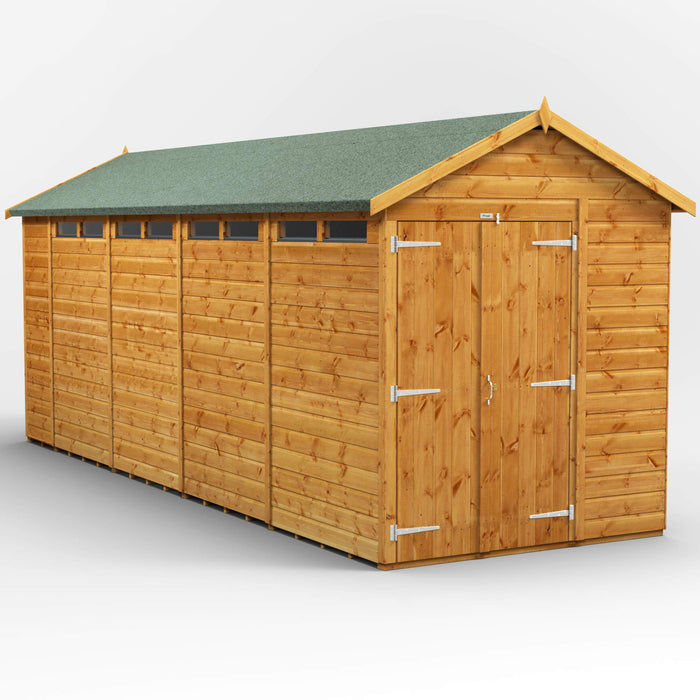 Power Garden Shed 186PASSDD Golden Brown 18x6