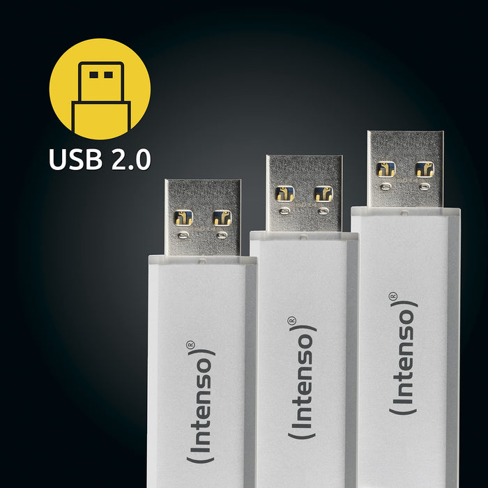 Intenso USB Stick Silver 16GB Triple Pack