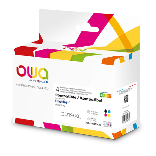 OWA LC3219XL Compatible Brother Ink Cartridge K10535OW Black, Cyan, Magenta, Yellow