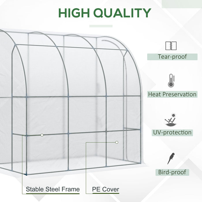 OutSunny Lean to Greenhouse 214 x 118 x 212 cm