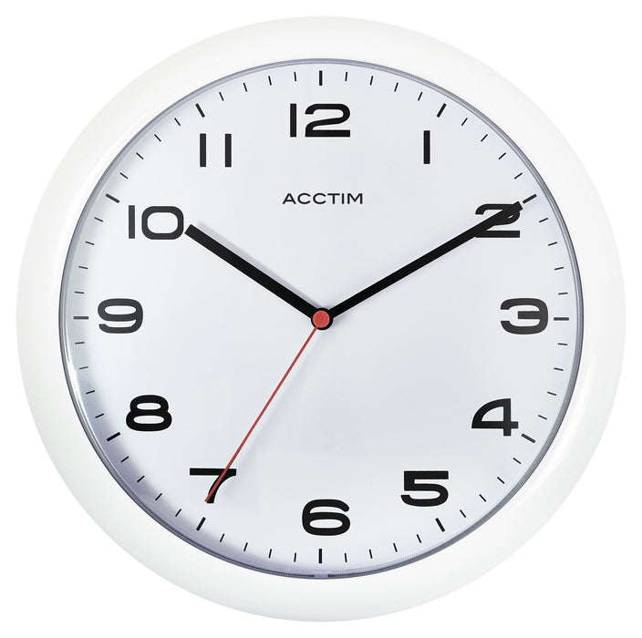 Acctim Analog Clock White 24.5 x 24.5 x 3.4 x 24.5 cm