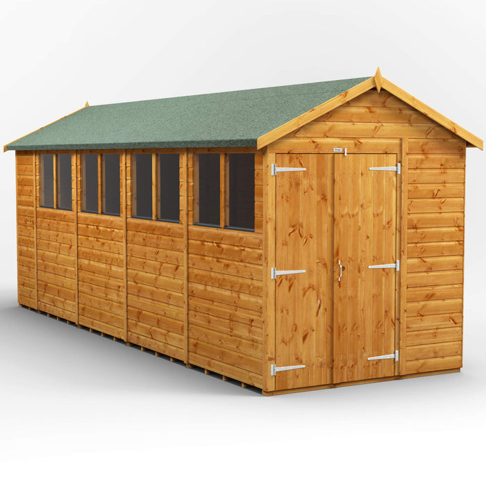 Power Garden Shed 186PADD Golden Brown 18x6