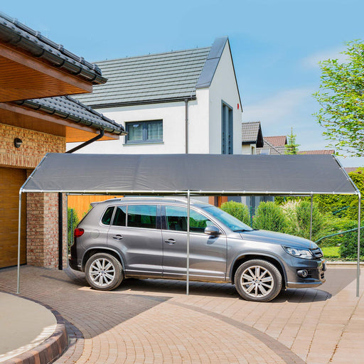 OutSunny Portable Garage Grey 5,950 x 2,600 mm