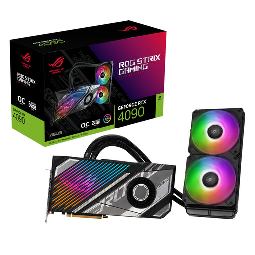 ASUS ROG Strix LC GeForce RTX 4090 - OC Edition - graphics card - NVIDIA GeForce RTX 4090 - 24 GB GDDR6X - PCIe 4.0 - 2 x HDMI, 3 x DisplayPort