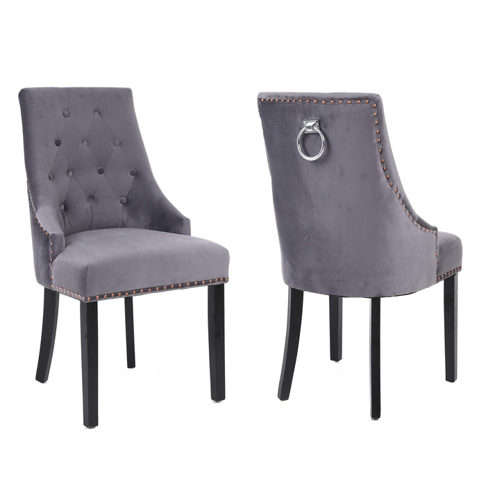 NEO Dining Chairs Non Height Adjustable Dark Grey 2XKNOC-CHR-DG 530 (W) x 660 (D) x 920 (H) mm Pack of 2