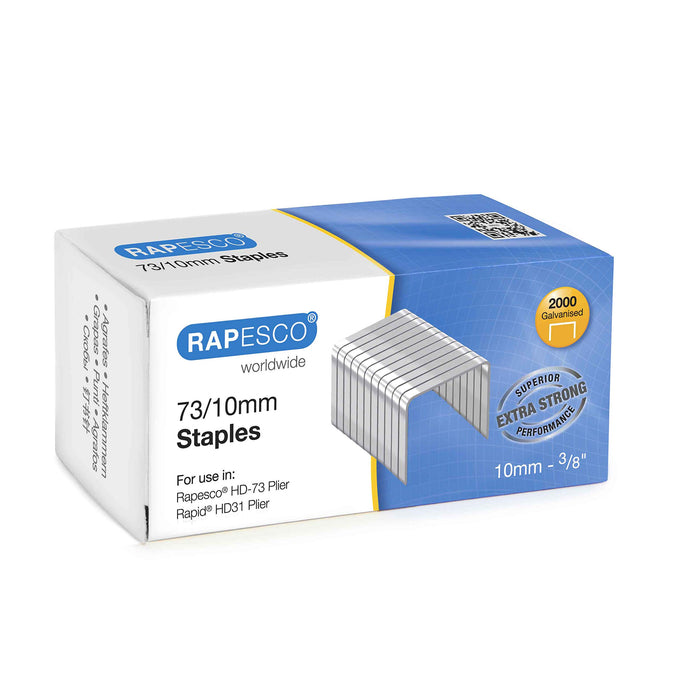 Rapesco Staples 73/10 1260 Steel Silver Pack of 2000