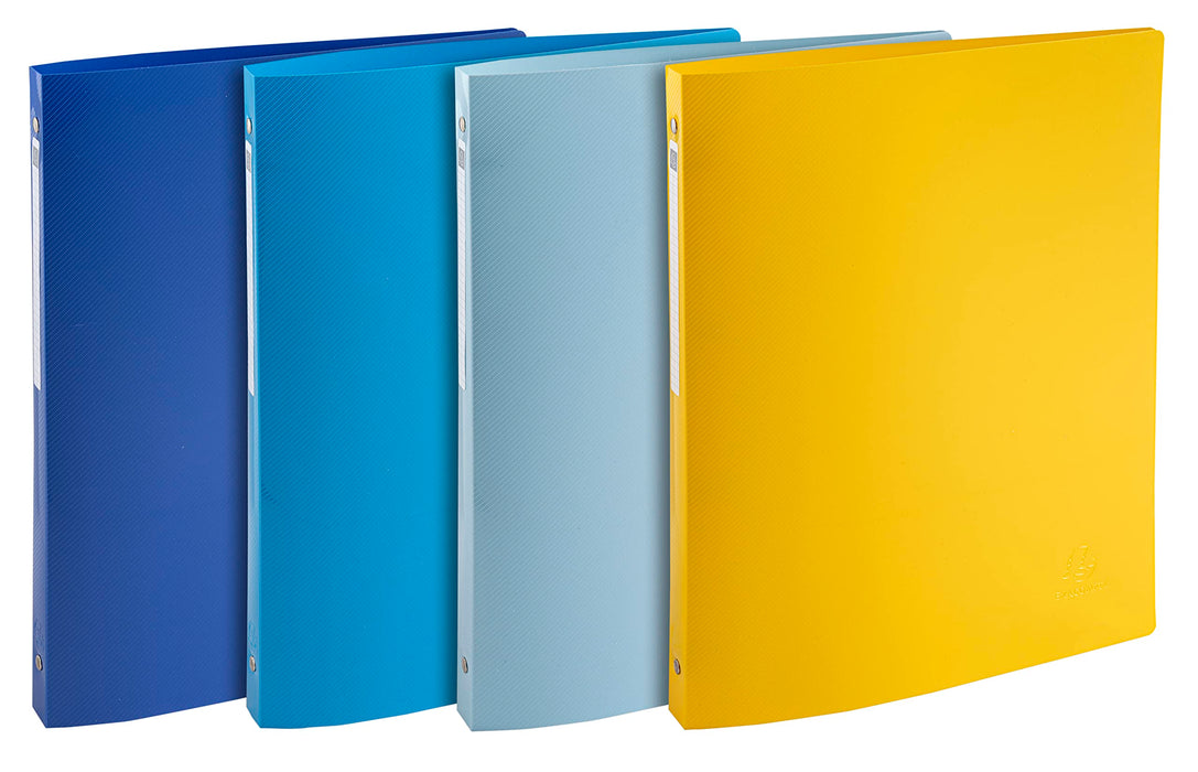 Exacompta BEE BLUE 15 mm Ring binder PP (Polypropylene) Recycled A4 4 ring Assorted Pack of 4