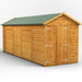 Power Garden Shed 186PAWDD Golden Brown 18x6