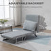 HOMCOM Sofa Bed Grey 690 x 800 mm