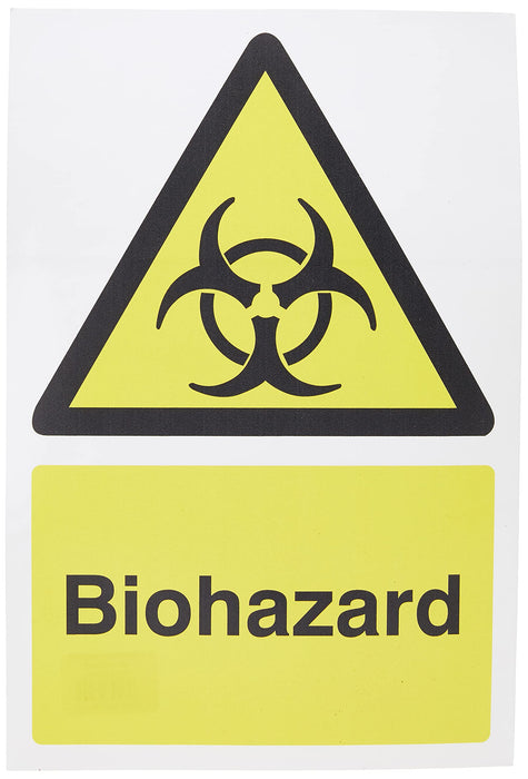 Warning Sign Biohazard Vinyl 30 x 20 cm