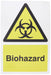 Warning Sign Biohazard Vinyl 30 x 20 cm