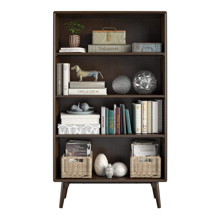 Novogratz Bookcase 1686801COMNUK Walnut 800.1 (W) x 298.4 (D) x 1,390 (H) mm