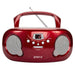 Groov-e Portable Cd Radio Boombox GVPS733/BE Red