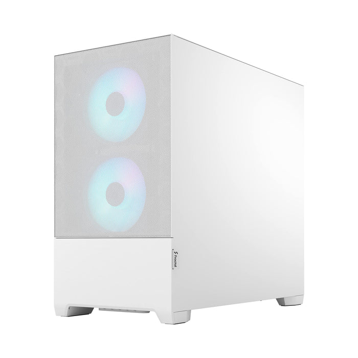 Fractal Pop Mini Air RGB MicroATX White Tempered Glass Clear Tint PC Case