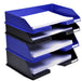 Exacompta Letter Tray Maxi Combo Landscape Blue 36.5 x 25.5 x 10.3 cm