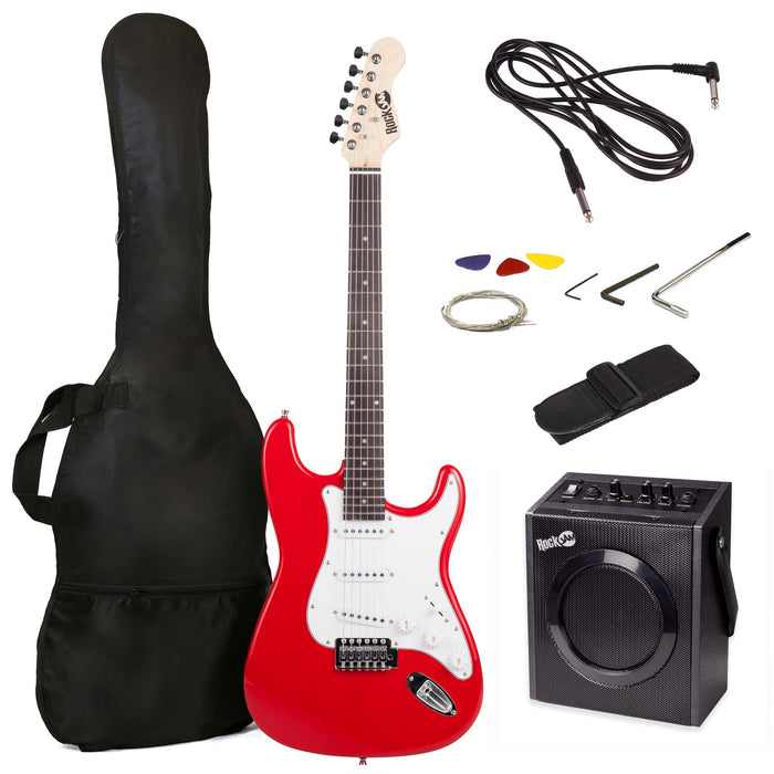 PDT RockJam Elec Guitar Super Kit Red