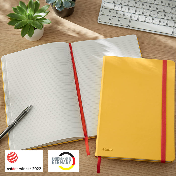 LEITZ Notebook B5 Ruled Paper Warm Yellow 80