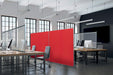 Nobo Freestanding Room Divider Screen Impression Pro 800mm x 1800mm x 300mm Felt, Metal Red