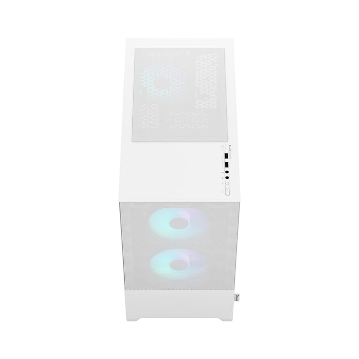 Fractal Pop Mini Air RGB MicroATX White Tempered Glass Clear Tint PC Case