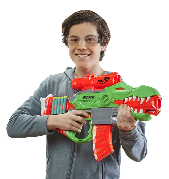 NERF DinoSquad Rex-Rampage Motorised Dart Blaster /F0807EU40