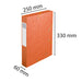 Exacompta Filing Box 16015H A4 Orange 600gsm Pressboard 25 x 33 cm Pack of 10