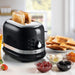 Ariete Moderna AR1492 2 slice toaster 6 Browning settings Metal Black