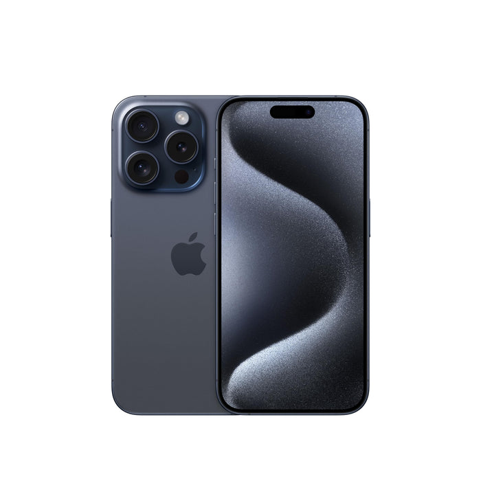 Apple iPhone 15 Pro - 5G smartphone - dual-SIM / Internal Memory 128 GB - OLED display - 6.1" - 2556 x 1179 pixels (120 Hz) - 3x rear cameras 48 MP, 12 MP, 12 MP - front camera 12 MP - black titanium